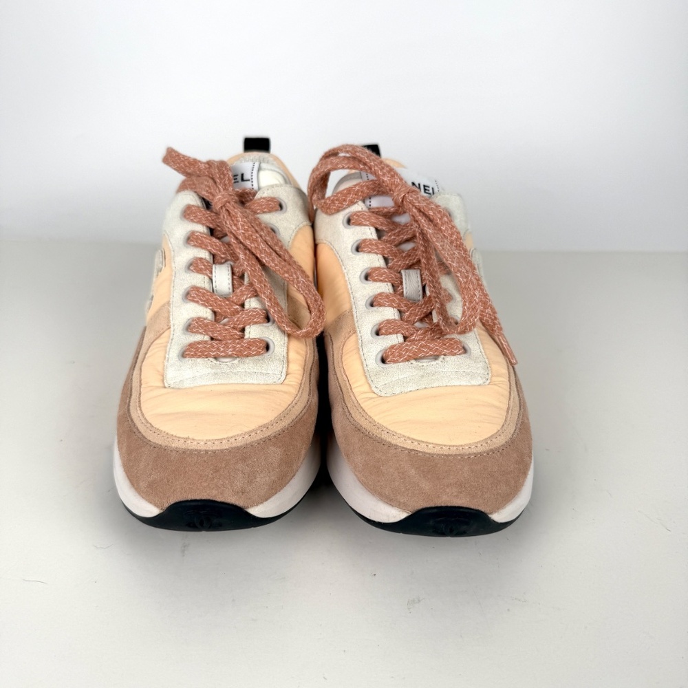 Chanel Cc Interlocking Multicolor Logo Light Beig… - image 6